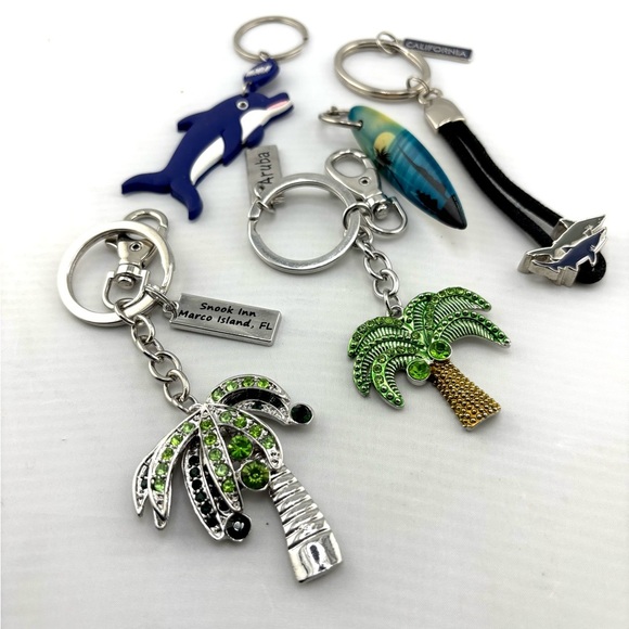 Coastal Beach Souvenir Keychain Bundle - Lot of 5 - Picture 5 of 6